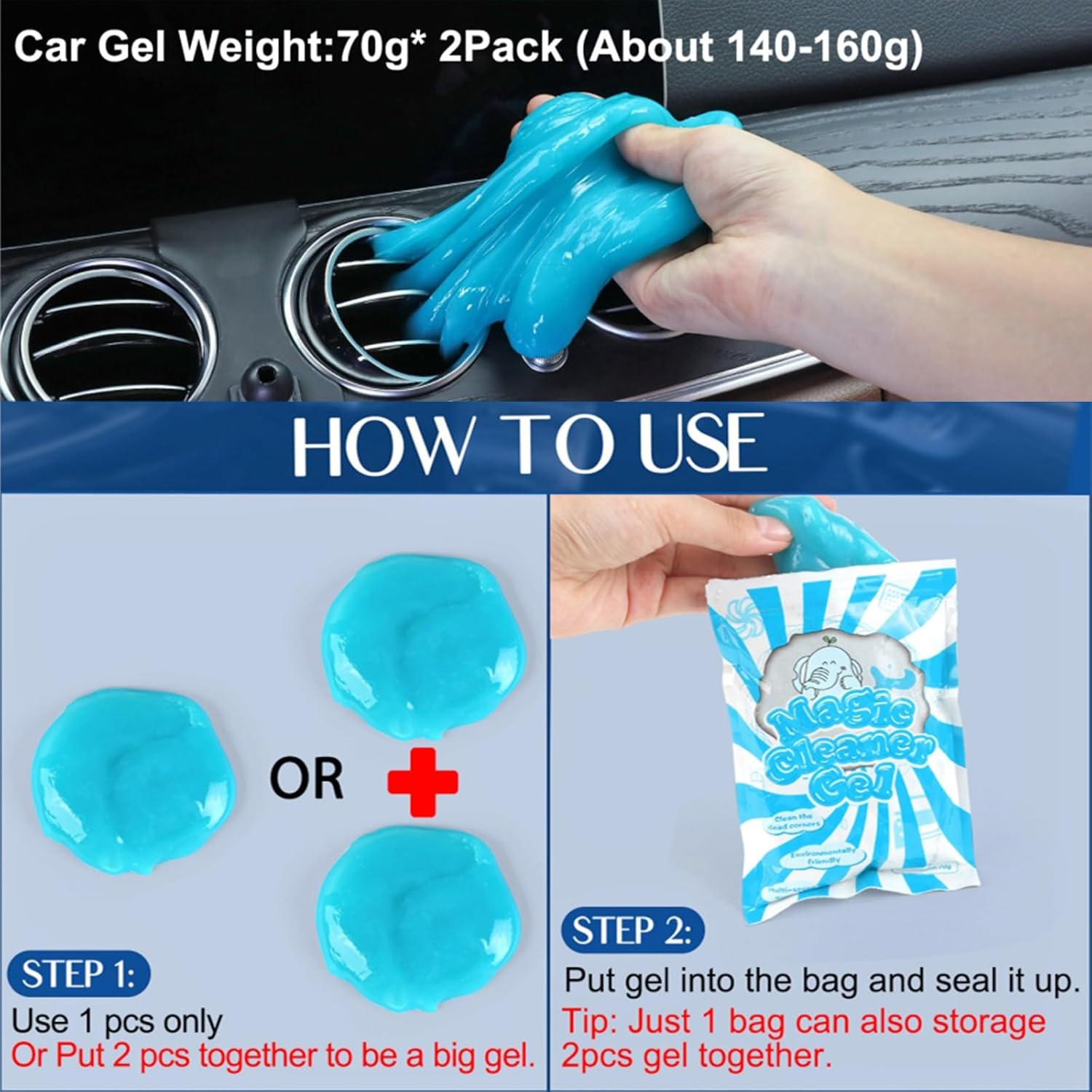 Car Detailing Brush Kit Interior Cleaning Gel Dash Vent Dusting Tools Auto SUV