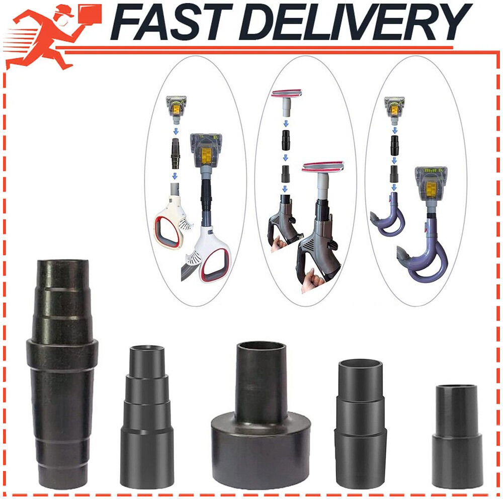 5xUniversal Vacuum Hose Adapter Kit,Reducer Converter From 1 1/2″ to 1 1/4inch”