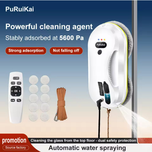 PuRuiKai Window Cleaning Robot Auto Spray Glass Cleaner