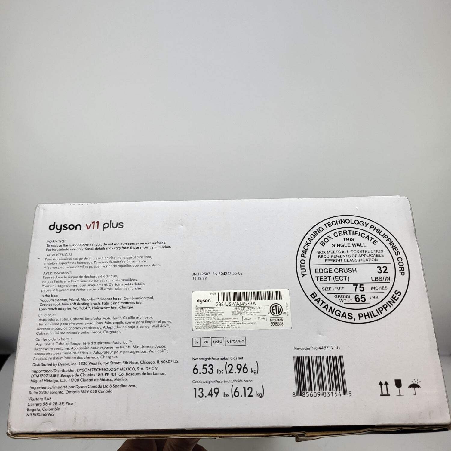New Dyson V11 Plus Bagless Cordless Smart Vacuum Cleaner Multicolor 448712-01