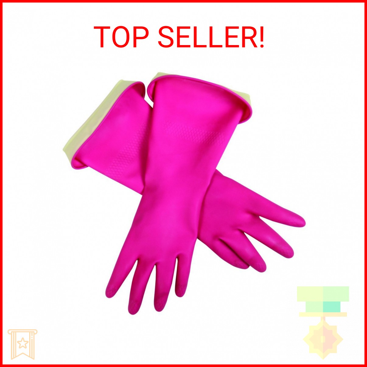 Casabella Premium Waterblock Cleaning Gloves, Small
