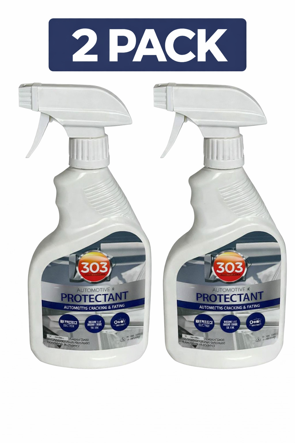 2 PACK 303 Aerospace Protectant 10 OZ Spray VINYL RUBBER PLASTIC LEATHER BOAT