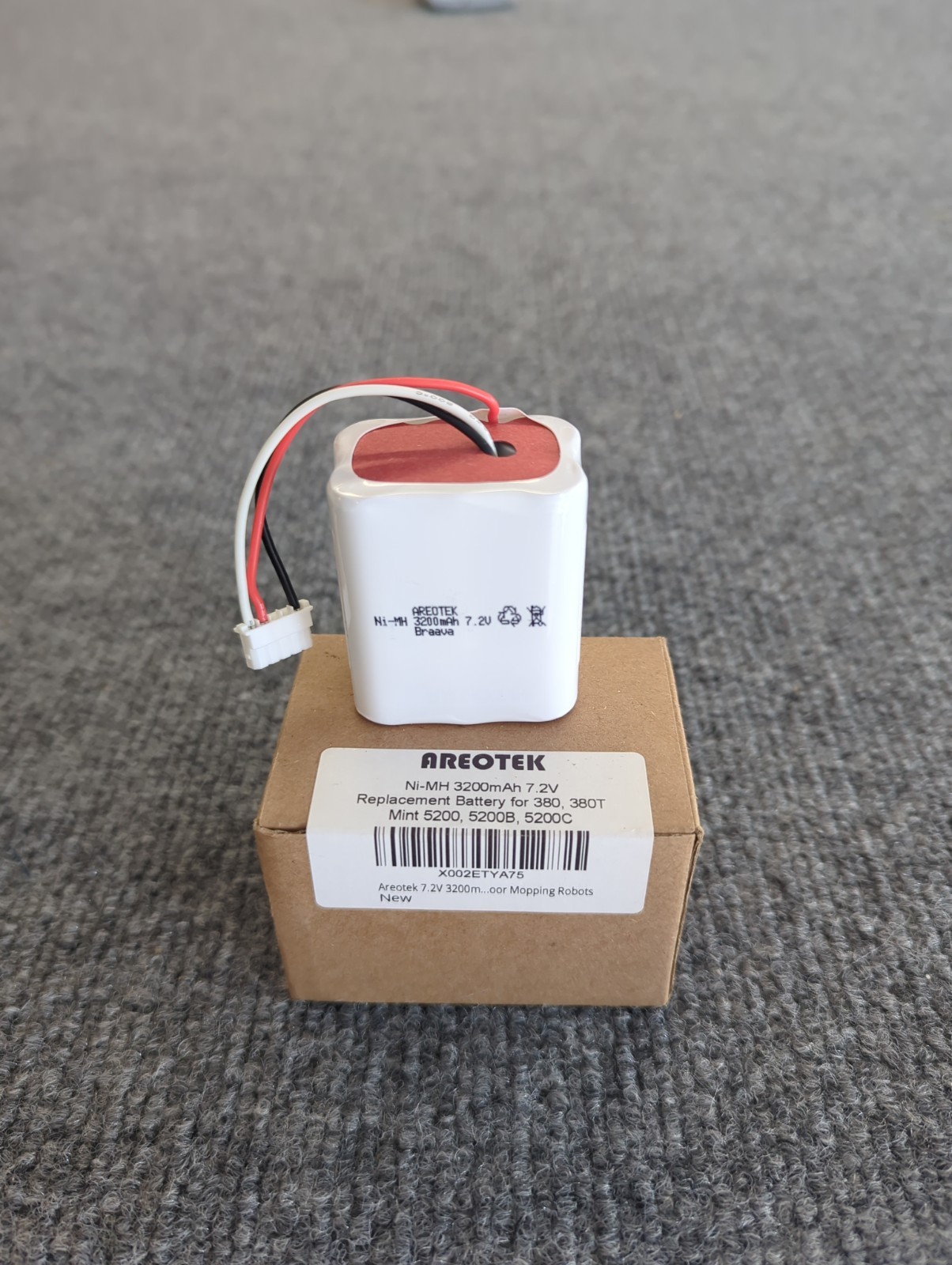 Areotec 3200mAh Battery for Irobot Braava 380 380T Mint 5200 5200B 5200C Cleaner