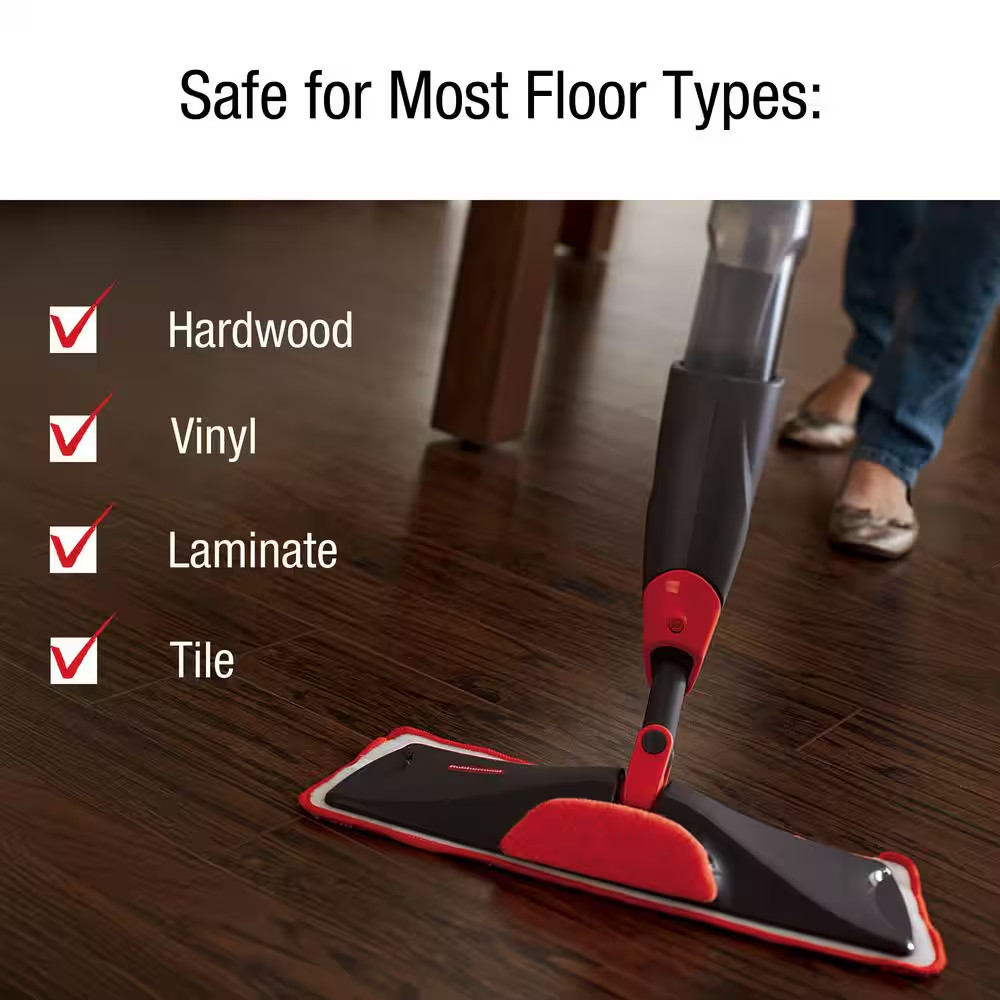 Reveal Floor Spray Mop 14 In. Flat Mop with Microfiber Mop Head