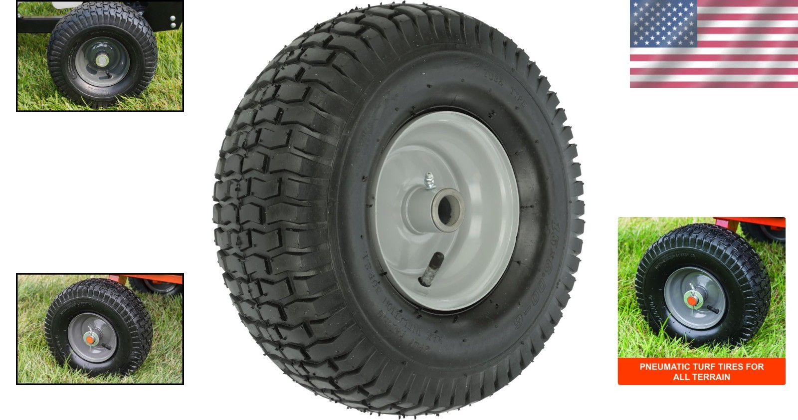 Genuine 15″ Gray Wheel – Perfect for Lawn Mower