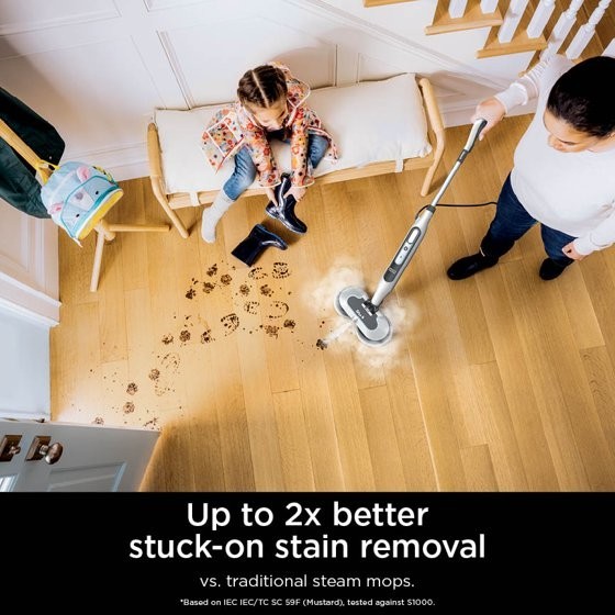 Shark Steam & Scrub Steam Mop, with Steam Blaster Technology, Scrubbing and Sani