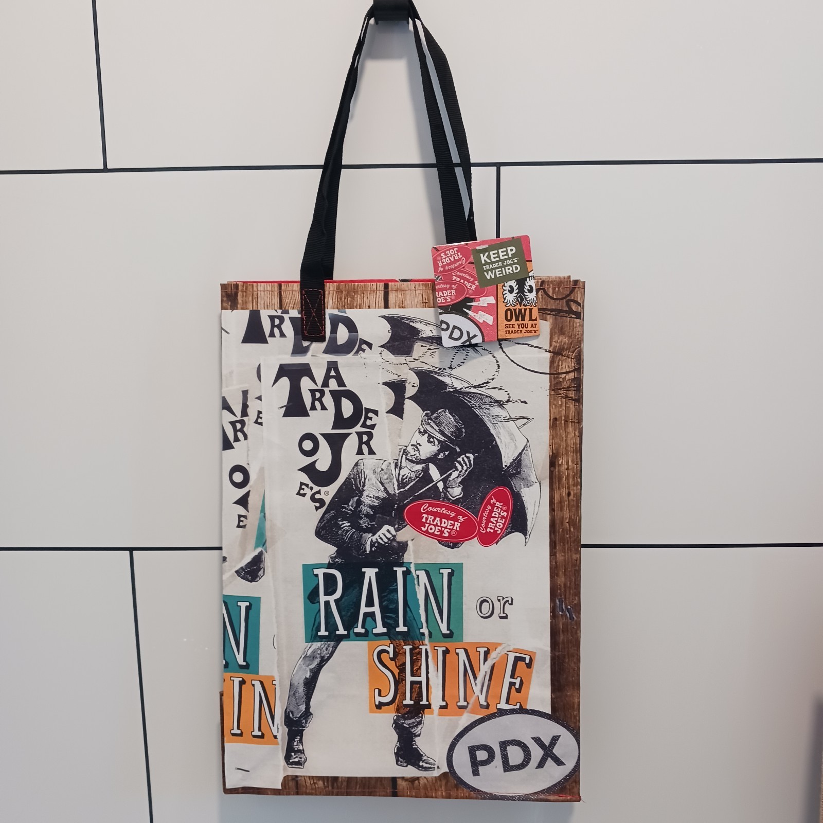 Trader Joe’s NWT Regional Portland Tote Bag, Washable Foldable Collectible Fun!