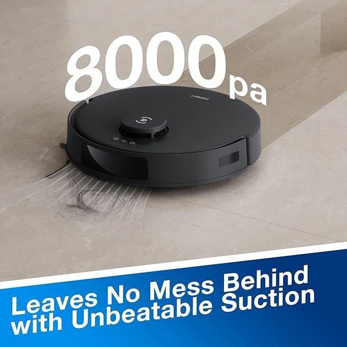 ECOVACS DEEBOT N20 Robot Vacuum Cleaner and Mop,8000Pa Strong Suction