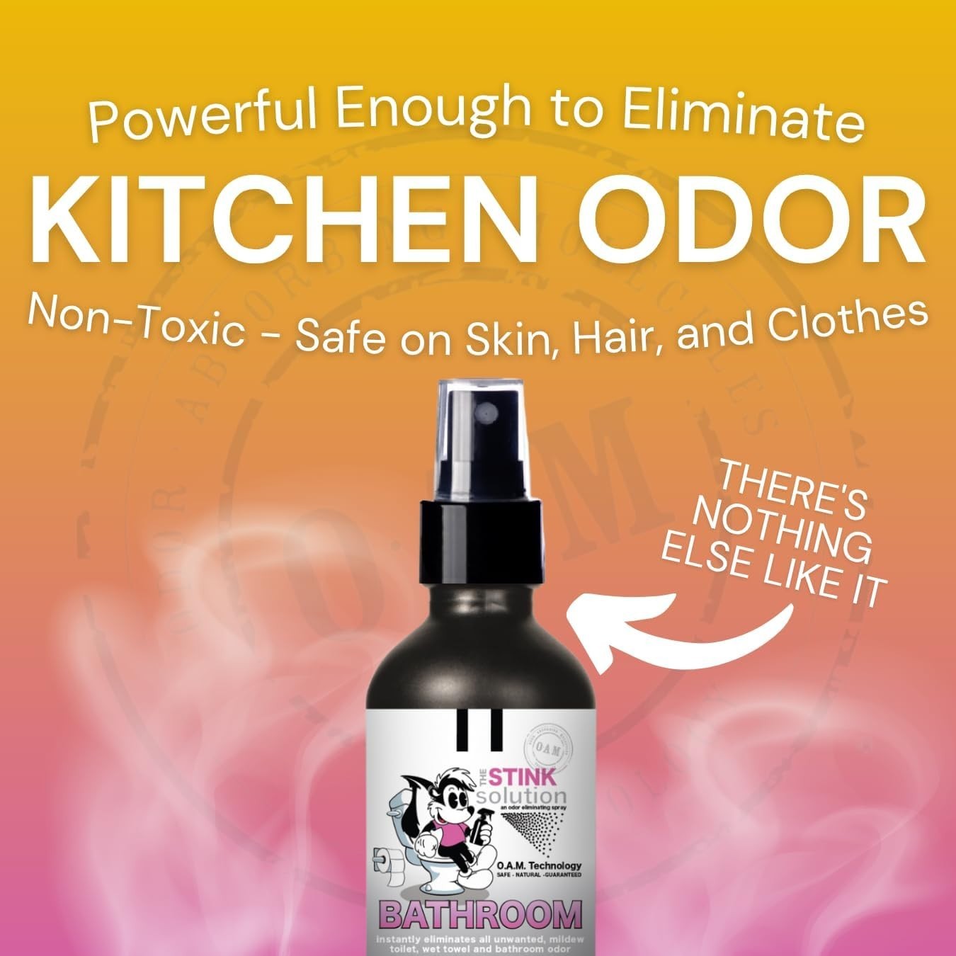 The Stink Solution Odor Eliminator Spray 3 4 oz Bottles Car Bathroom Kitchen