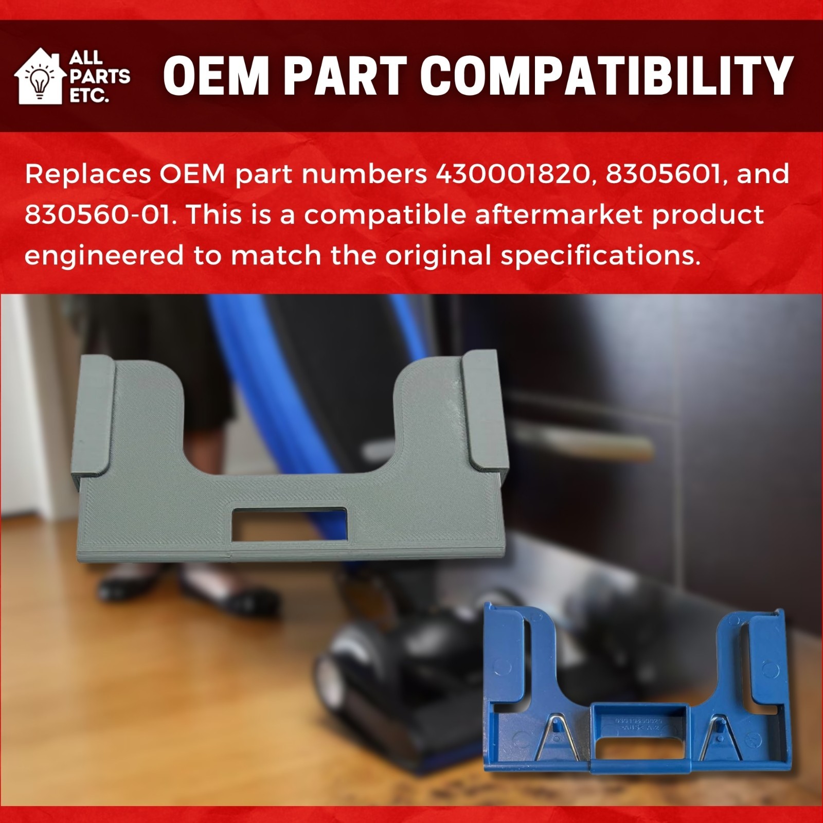 2 Heavy Duty Bag Dock Holder Replacement 4 Oreck Magnesium LW100 LW1500 UK30500