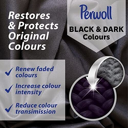 Perwoll Liquid Detergent – Renew & Repair For Black And Darks – 24 Loads 1.4L
