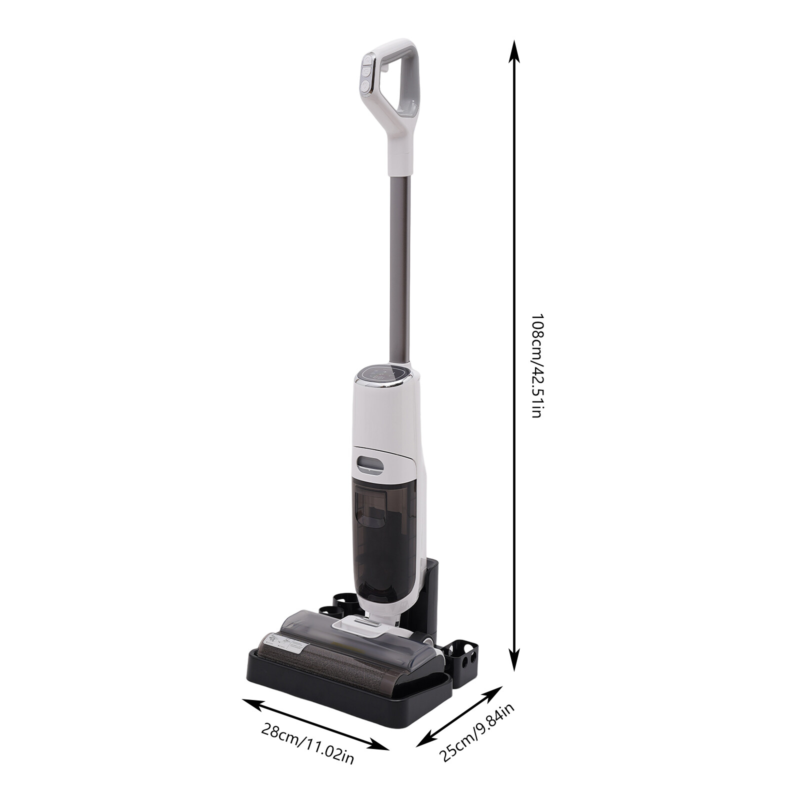 Floor Wet Dry Vacuum Cleaner Cordless One-Step Vacuum Mop Hardwood Cleaning IPX4