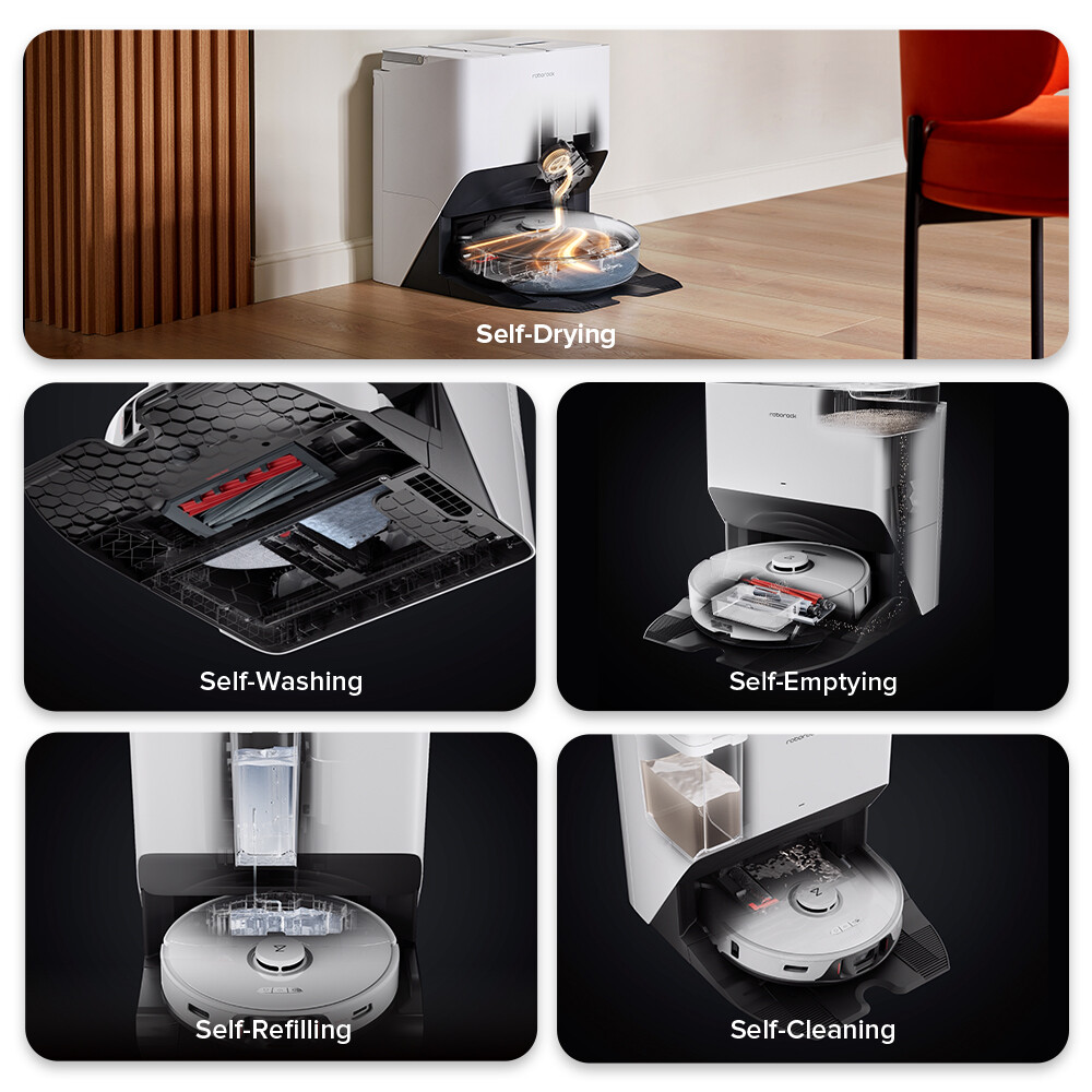 Roborock S8 Pro Ultra Robot Vacuum Mop,Self-Drying,6000Pa -Certified Refurbished