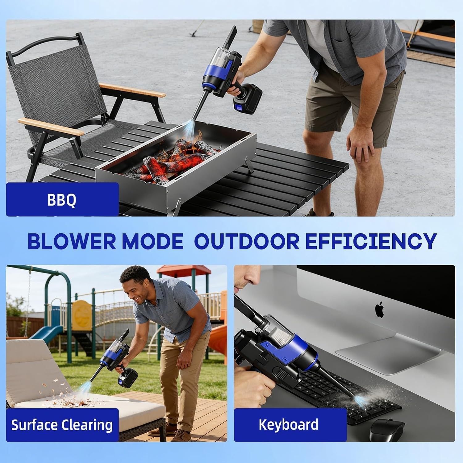 Cordless Portable Handheld Multifunctional Cleaning Tool, 5-in-1 Nozzle Lightwei