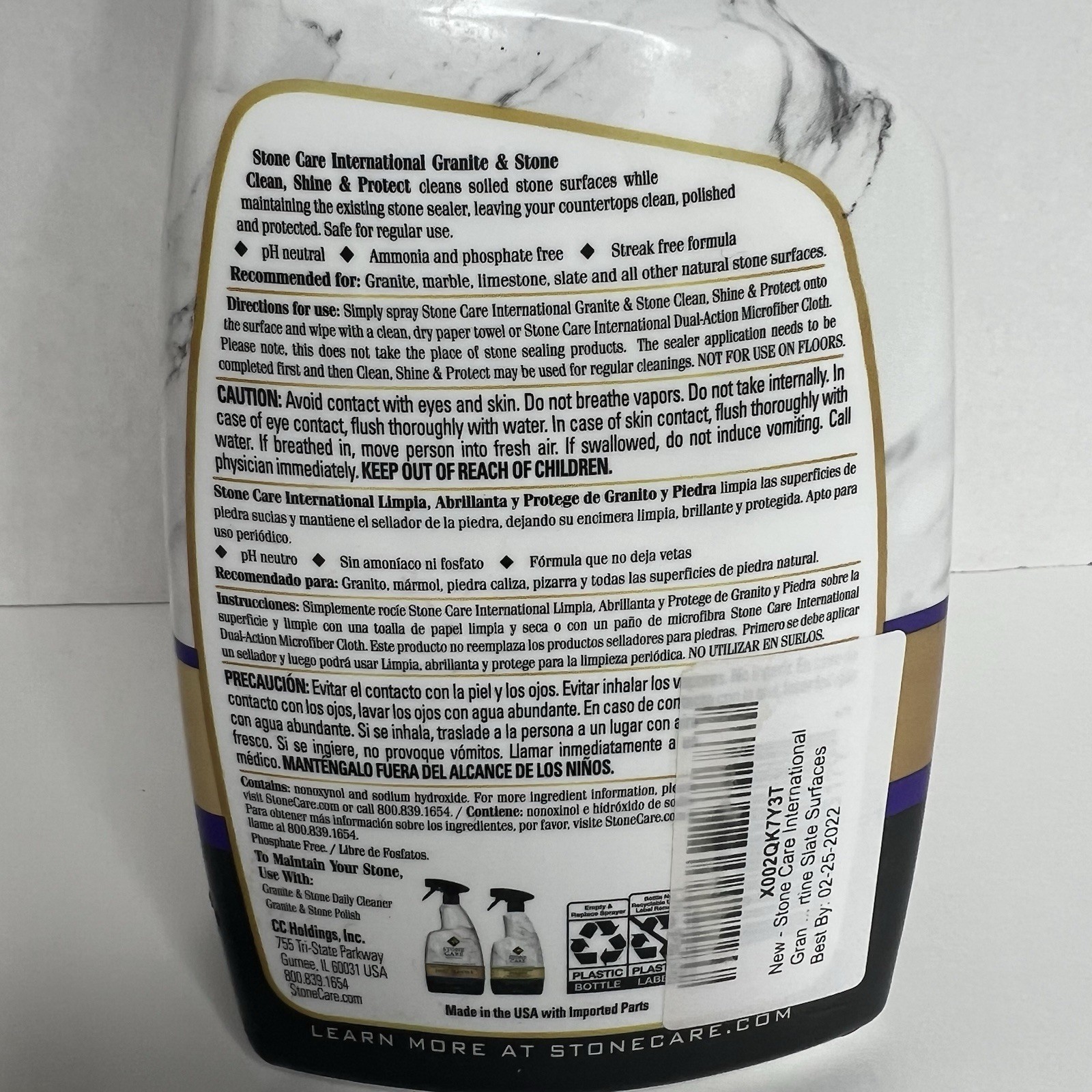 Granite & Stone Clean Shine & Protect Spray – Stone Care International 24 oz