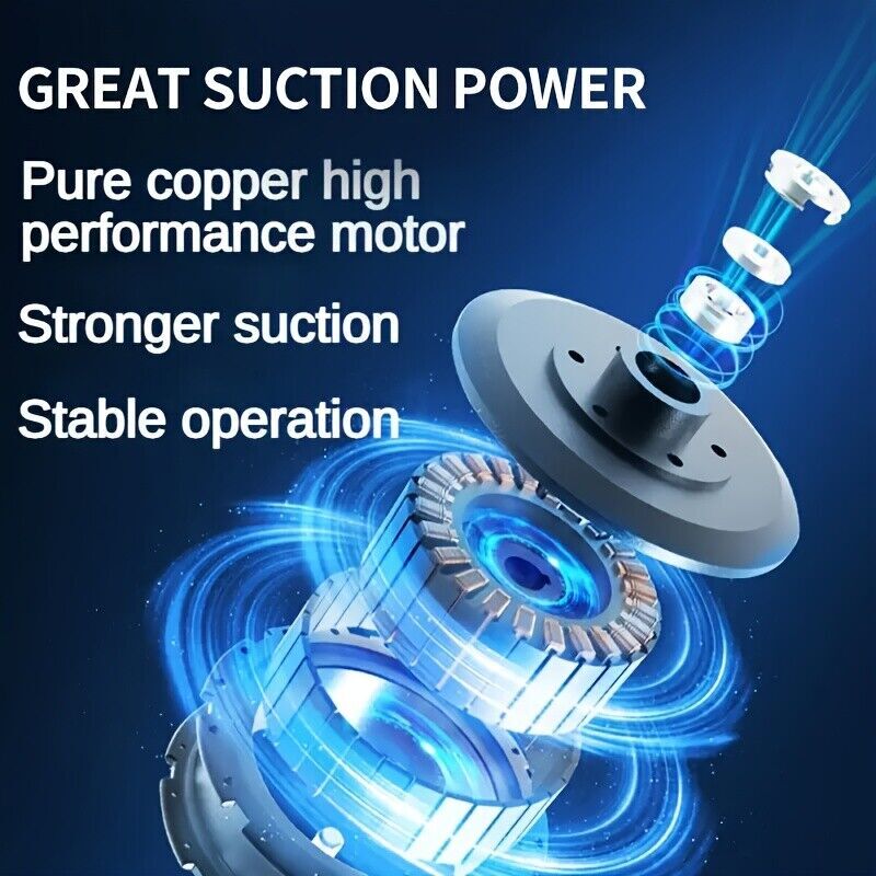 95000PA Cordless Hand Held Vacuum Cleaner Mini Portable Car Auto Home Wireless