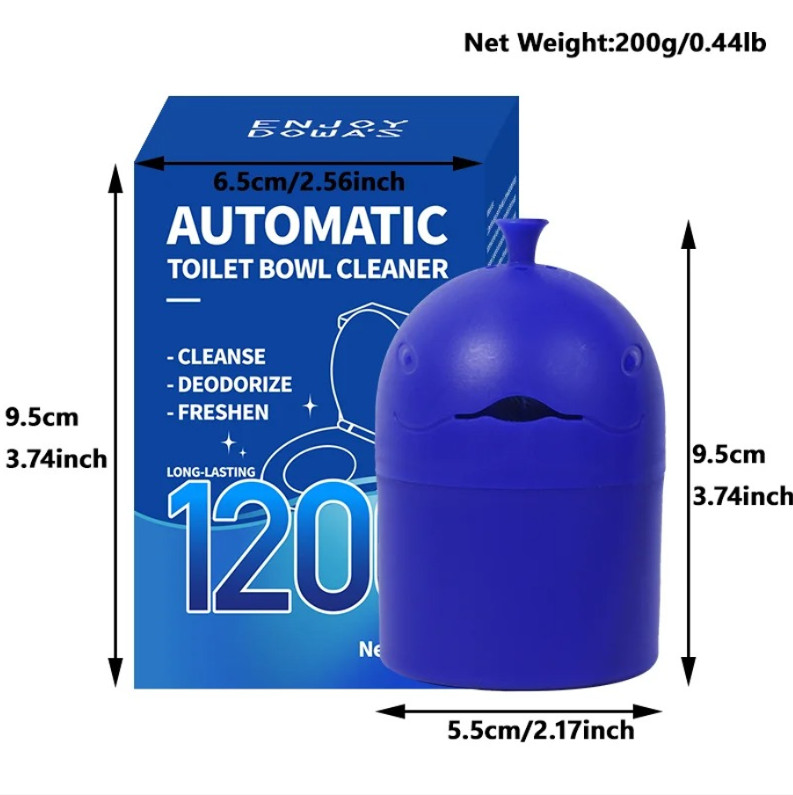 1pc Blue Whale Automatic Toilet Cleaner 150G Slow Release Fresh Gel – NEW
