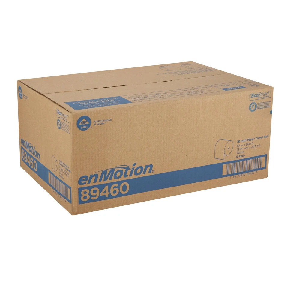 Georgia-Pacific enMotion 10 inch Paper Towel Roll 89460 800 Feet 6 Rolls