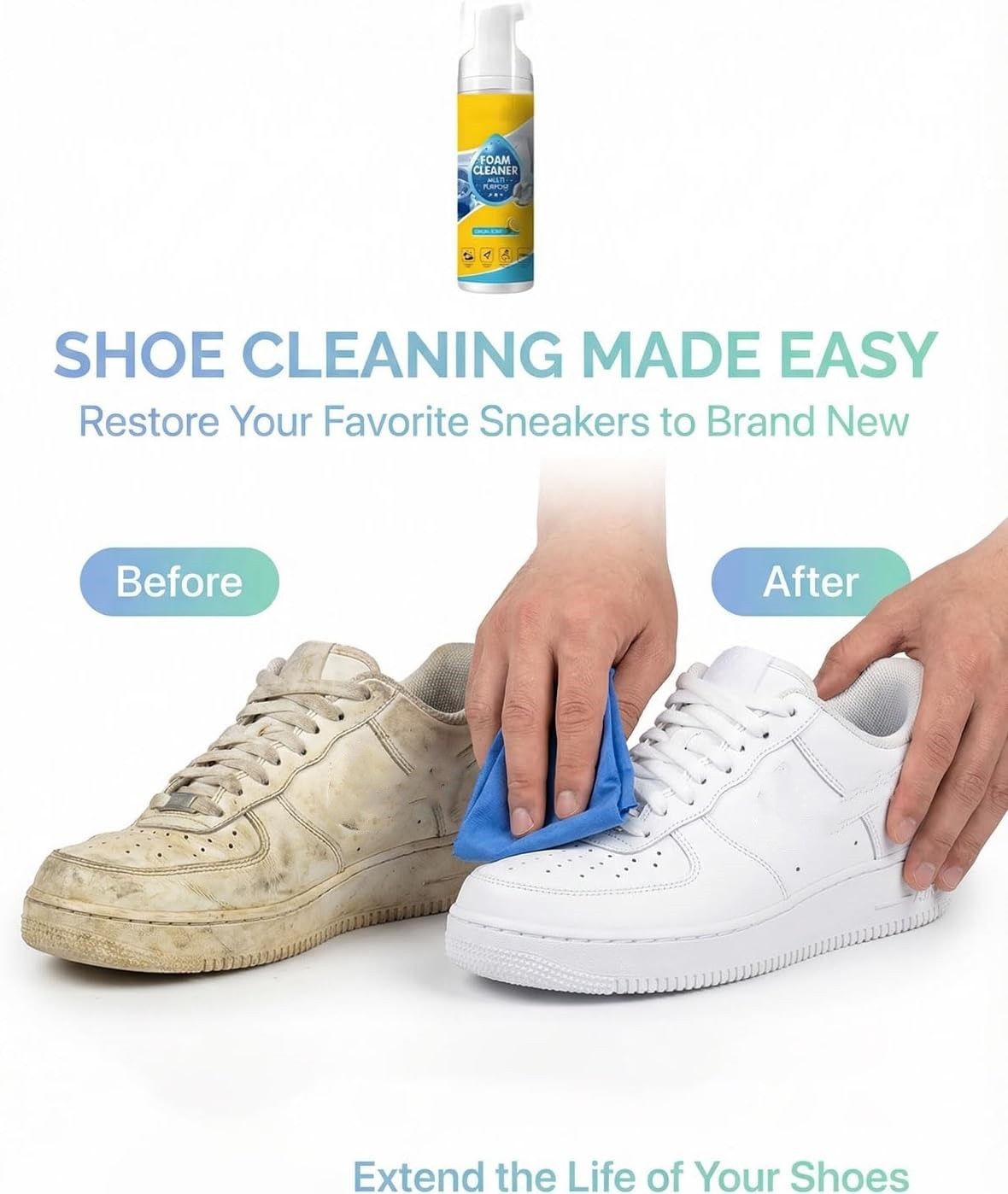 ­Foam Cleaner All Purpose, 4-in-1 Multi-Enzyme Cleaner