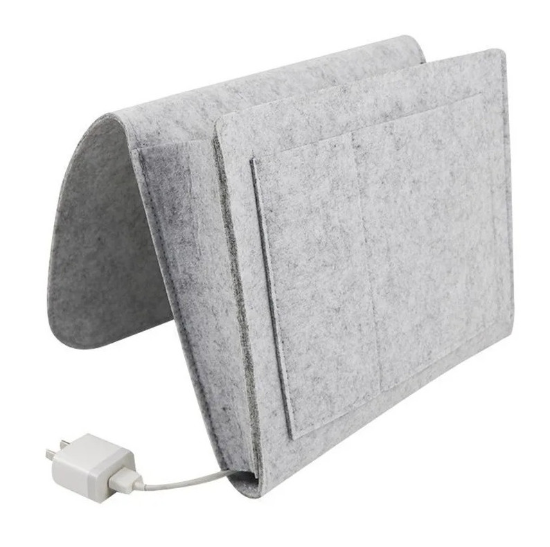 1 pc Felt Hanging Storage Bag Bed Sofa Organizer for Dorm Bedroom NEW