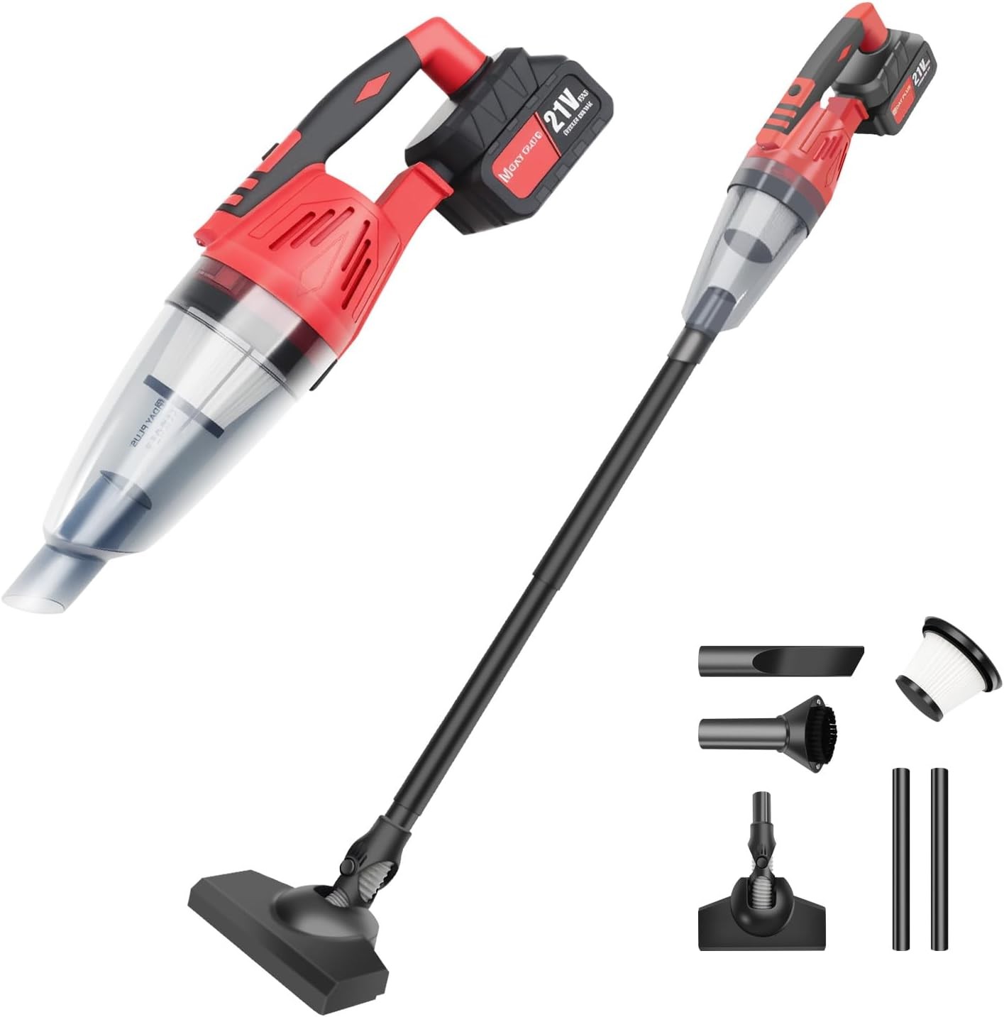 4 in 1 Cordless Vacuum Cleaner LED Rechargeable Lightweight Stick Vacuum Cleaner