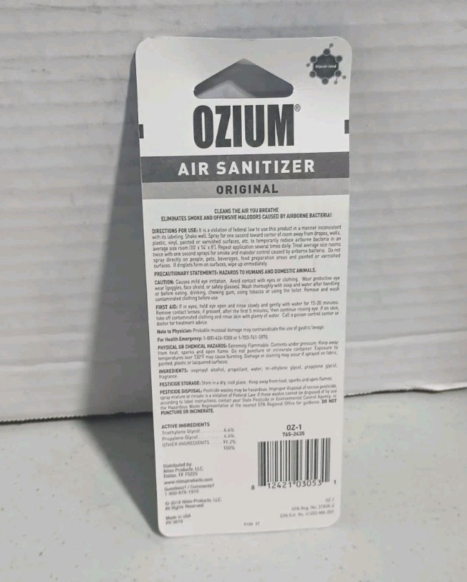 Lot Of 48 AIR SANITIZER OZIUM * Original * 0.8 oz Case Of 48 Made In USA