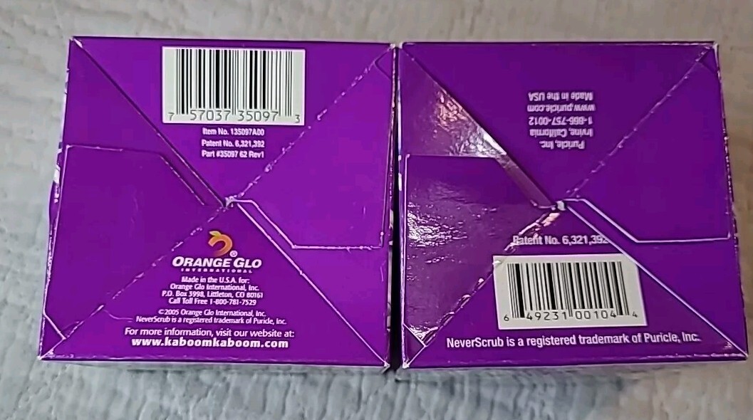 Lot Of 2 New Kaboom Never Scrub REFILL CARTRIDGE 35097 Drop-In 1.65oz