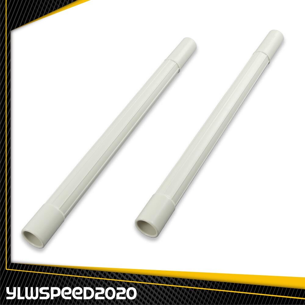 2X Vacuum Attachment Wand Pipe Hose Tool Extension 1.25″ White Plastic New