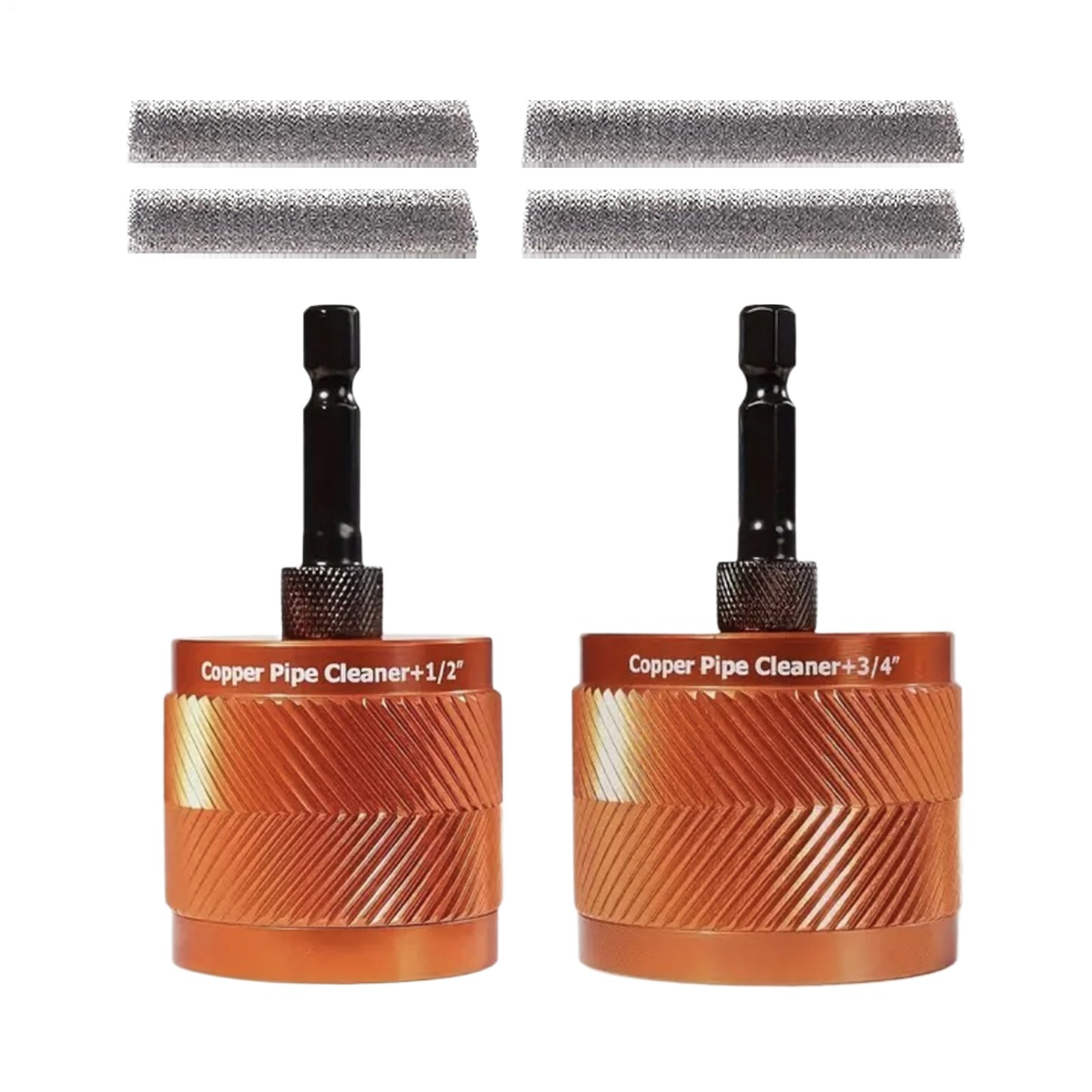 Pipe Cleaner Tool Metal Copper Pipe Cleaner Polishing With Brush—