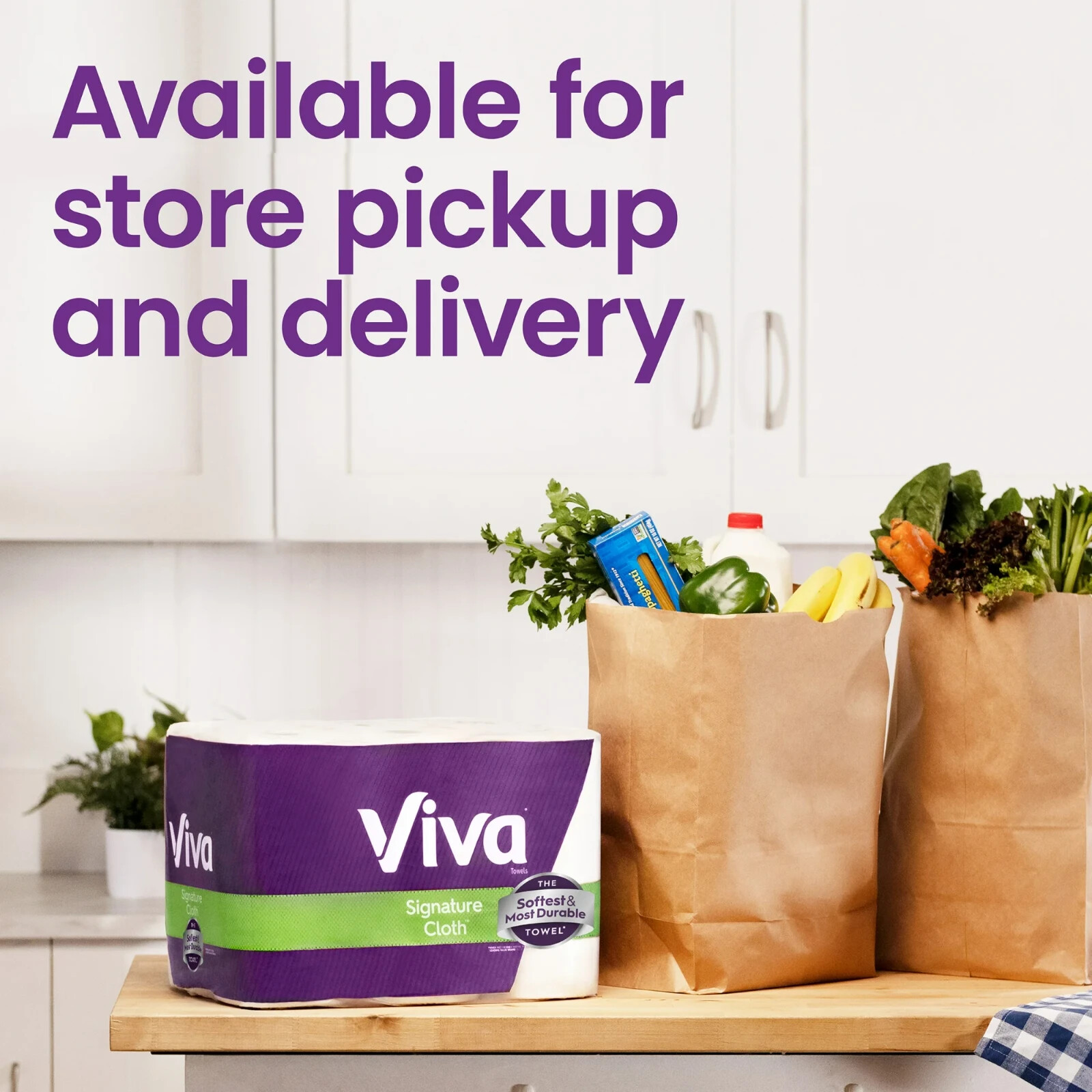 Viva Signature Cloth Paper Towels, 6 Double Rolls