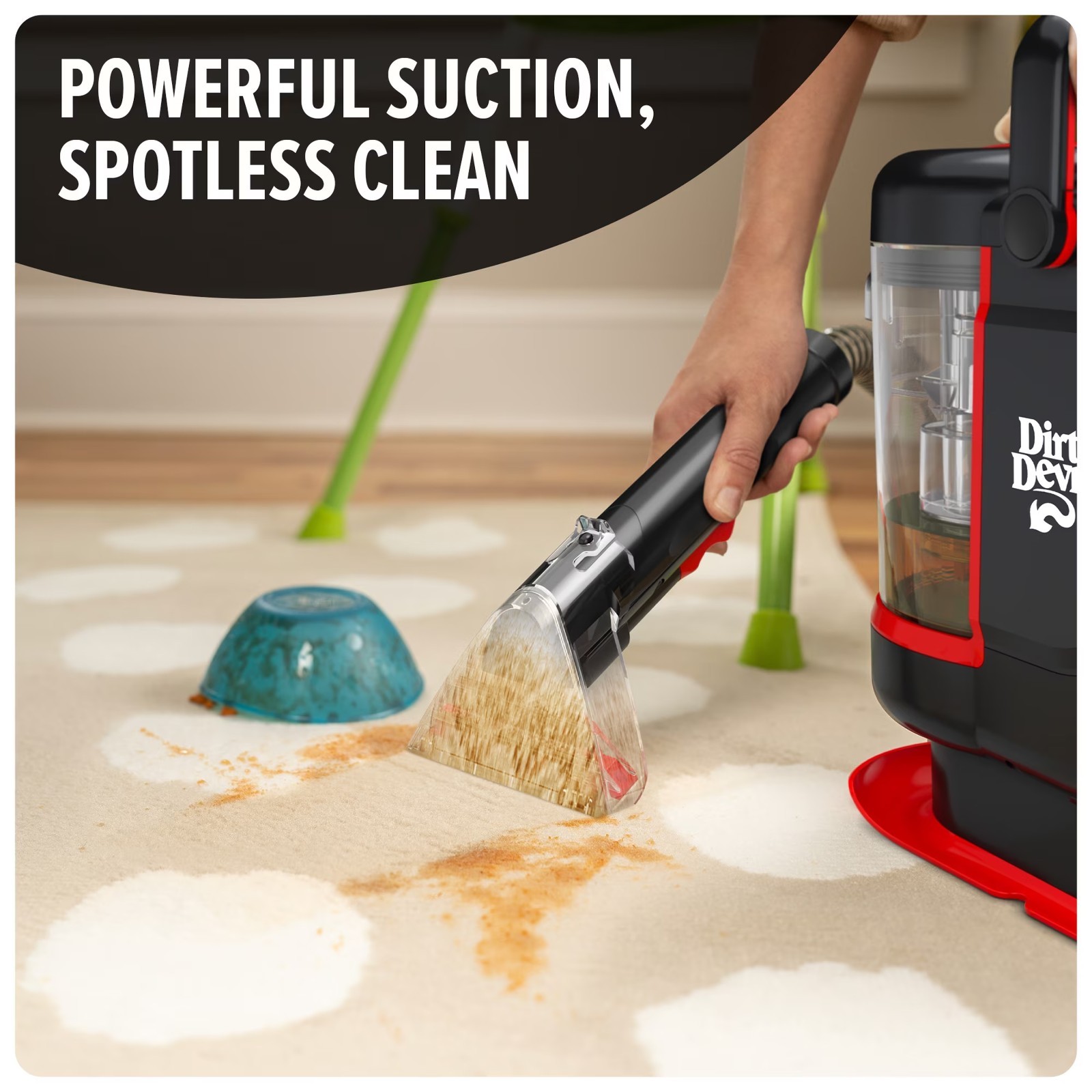 Dirt Devil FD13010 Portable Carpet & Upholstery Spot Cleaner 19oz Pet Stain New