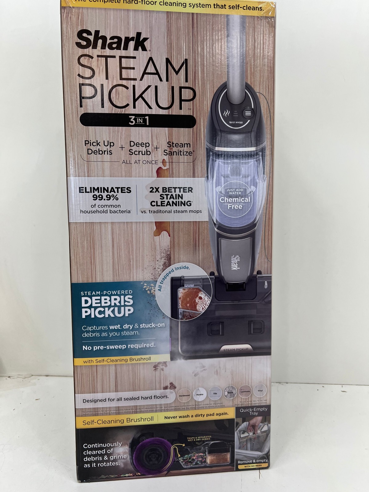 Shark Steam Pick Up SD201 3 in 1 Corded Steam Mop New