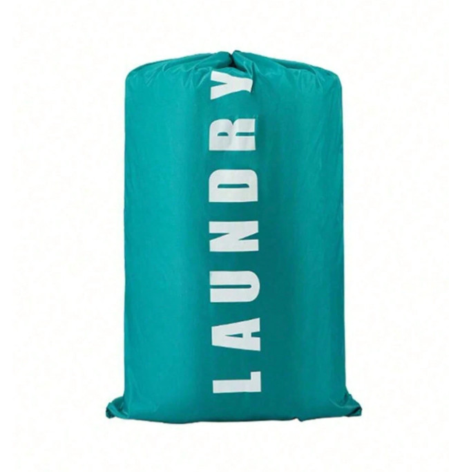 1pc Extra‑Large Drawstring Laundry Bag – Heavy‑Duty, Washable Dorm & Travel-NEW