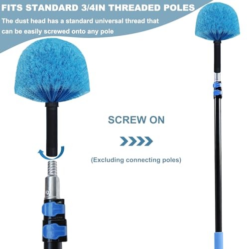 Spider Web Remover Brush 2 Pack Twist On Blue