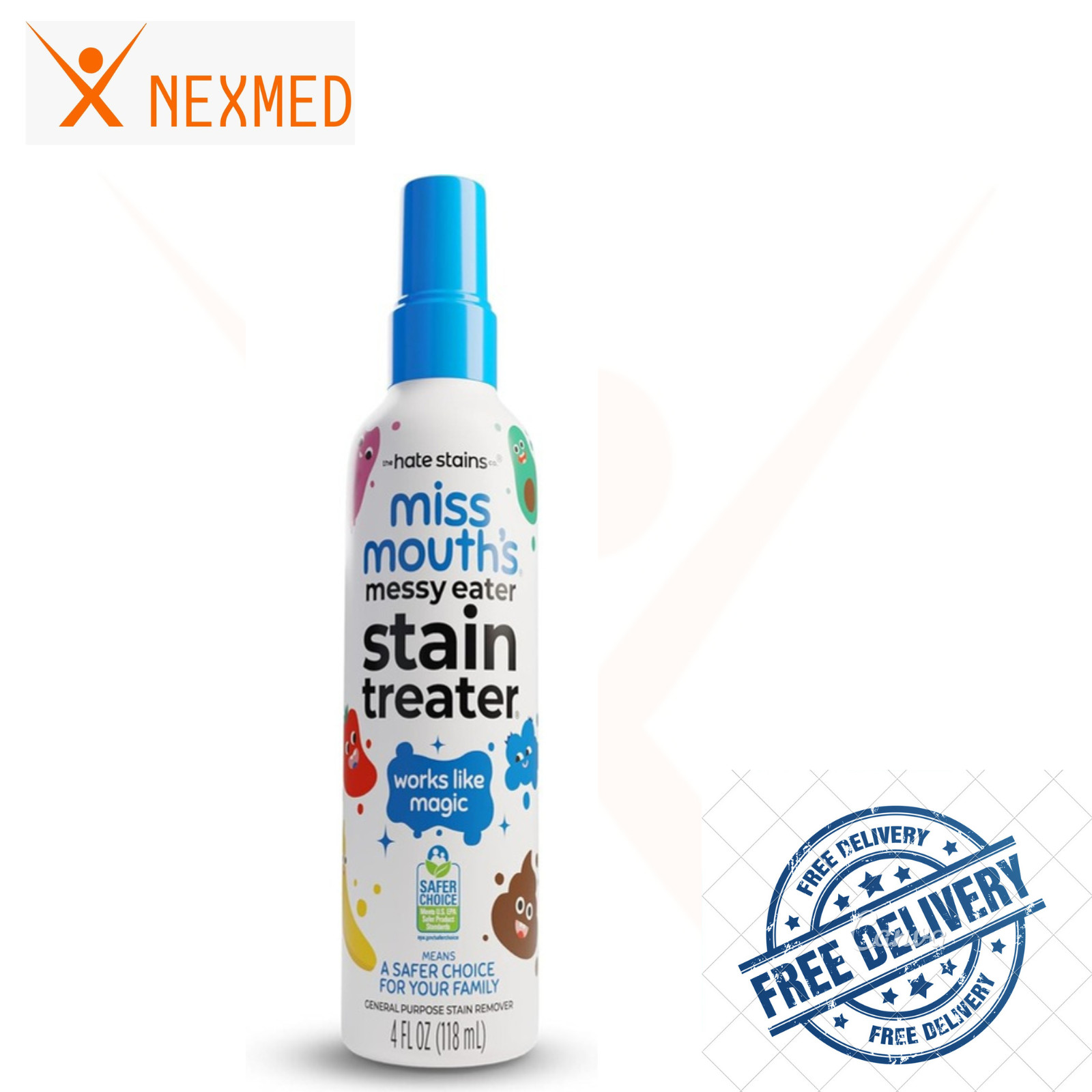 Messy Eater Stain Treater Spray, Laundry Stain Remover, 4 Oz | Newborn & Baby