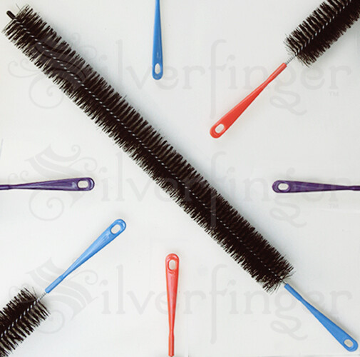 REFRIGERATOR CONDENSER COIL BRUSH • CLOTHES DRYER VENT LINT TRAP CLEANING BRUSH