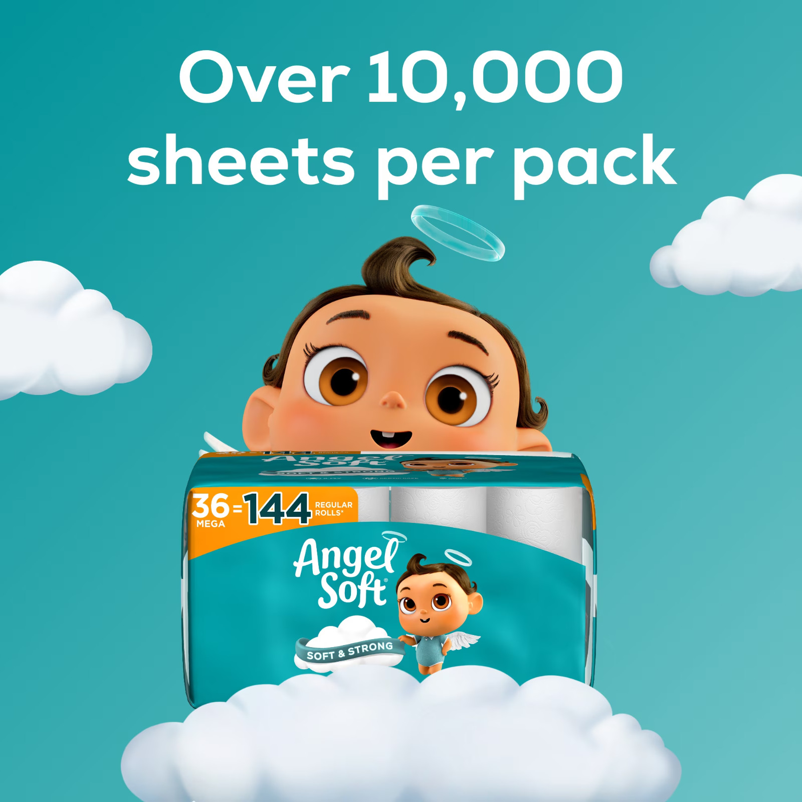 2 Ply Toilet Paper 36 Mega Rolls 320 Sheets per Roll Soft Bath Tissue
