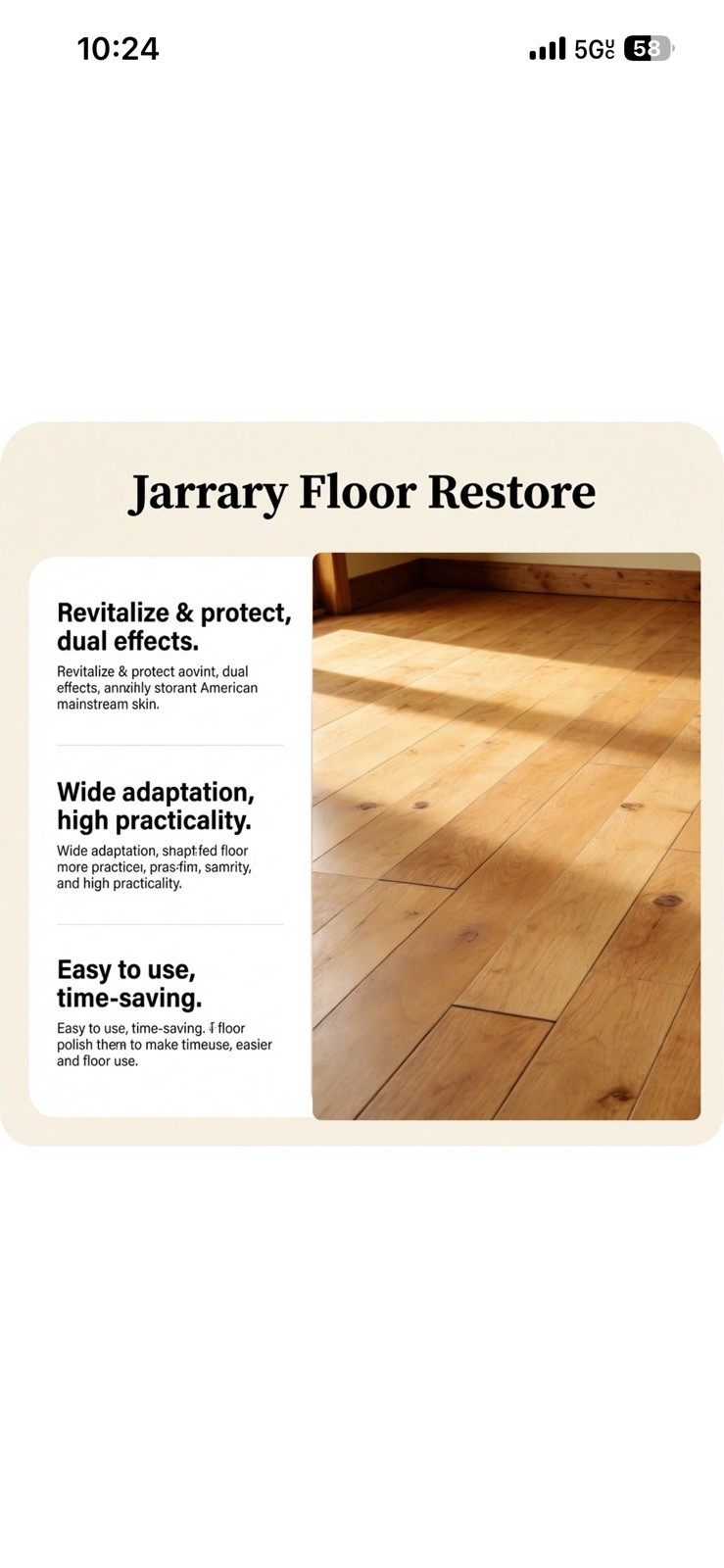 Clean-Eez Ultimate Floor Restorer & Polish – Revitalize,Protect,Shine Wood 150ml