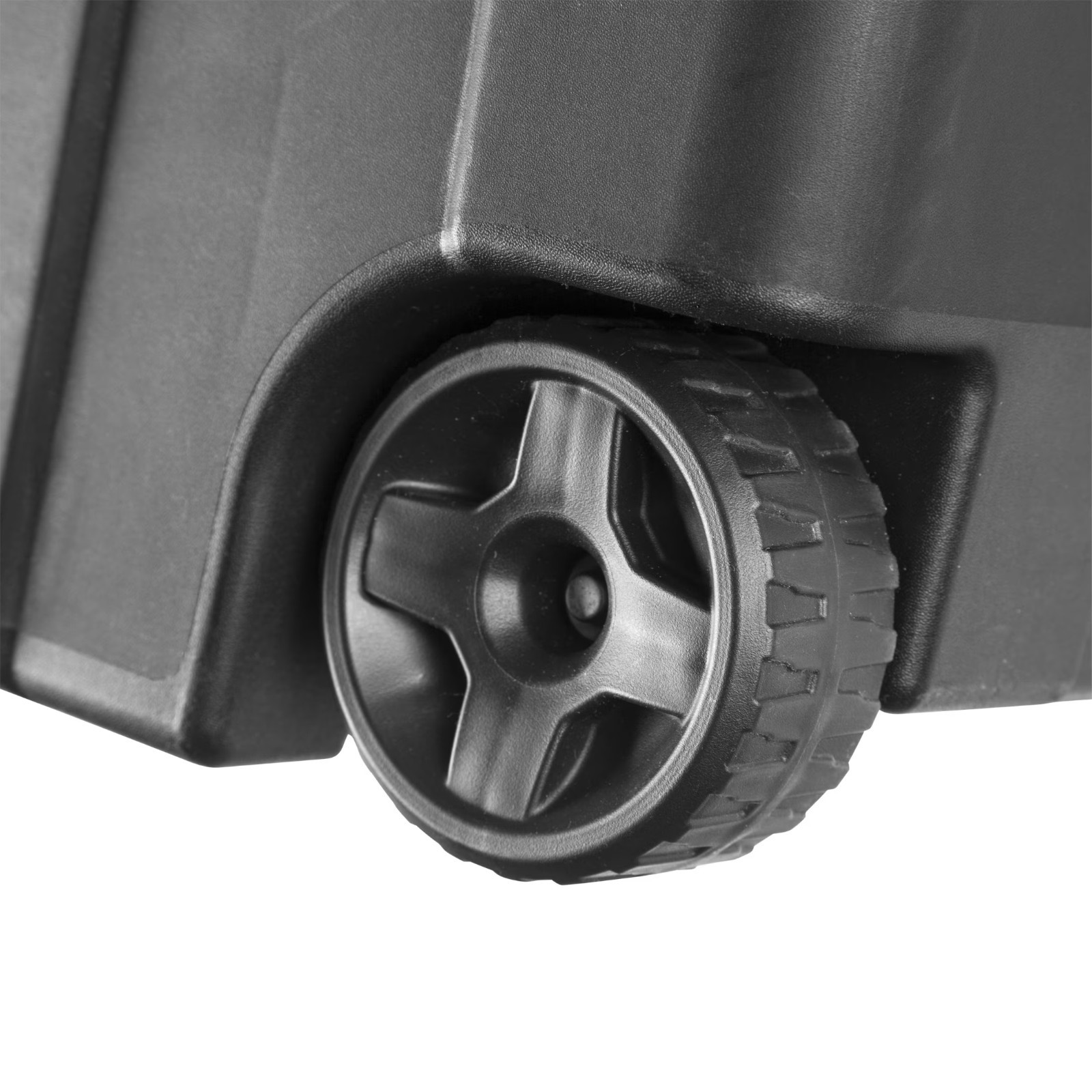 Sterilite 40 Gal Wheeled Industrial Storage Tote Bin Black Set of 4