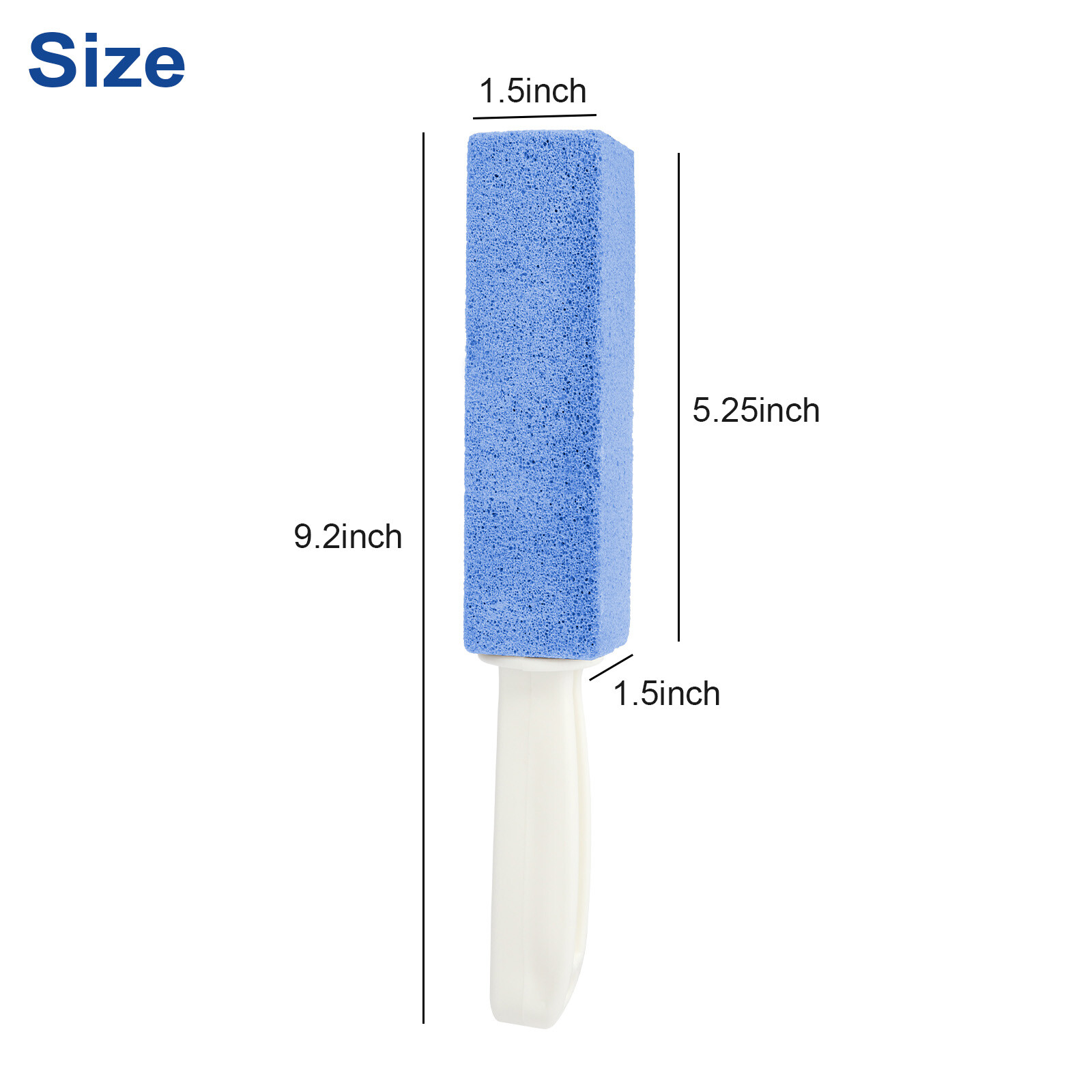 4 Pcs Pumice Stone Toilet Bowl Cleaner with Extra Long Handle Grill Sink Bathtub