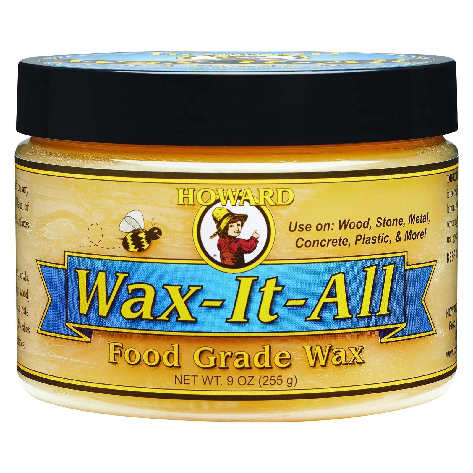 Howard Products Wax It All 9 Ounce Food Grade Surface Protection Wax