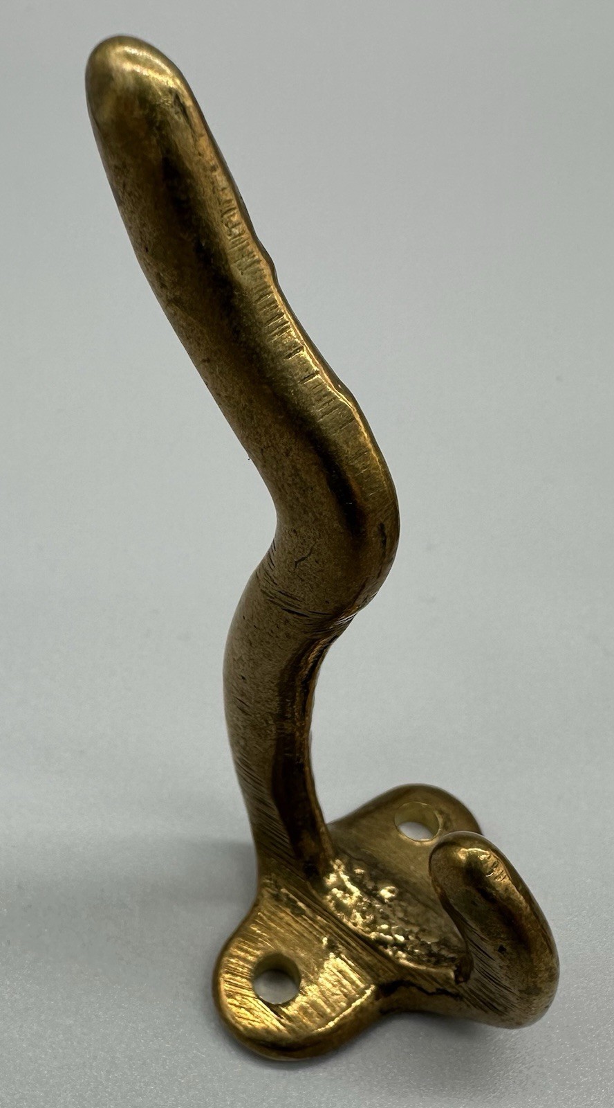 Antique Double Coat Hat Hooks Solid Brass Naval Military Decommissioned Ship
