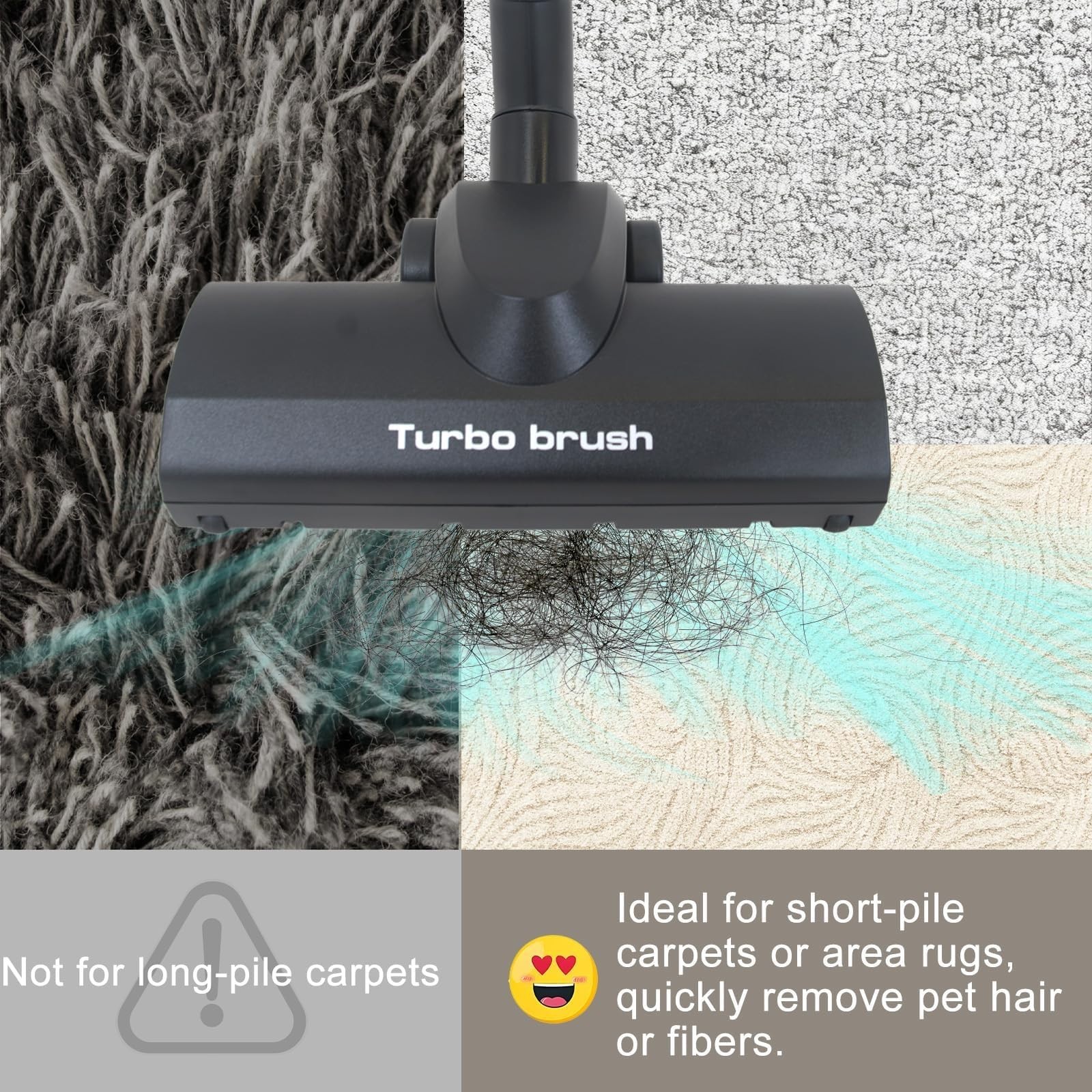 Universal Vacuum Brush Head Replacement – Turbo Floor Cleaner 1 1/4″ 32mm, Big W