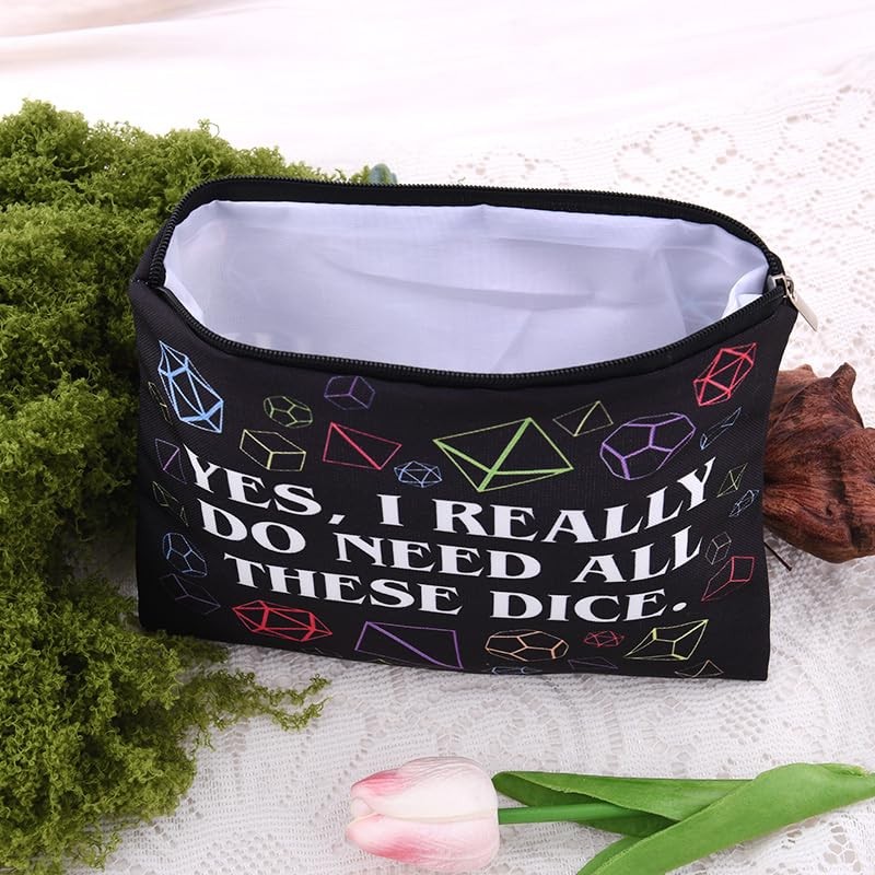 Sudaporn Yes I Really Do Need All These Dice Bag Makeup Pouch Dnd Player