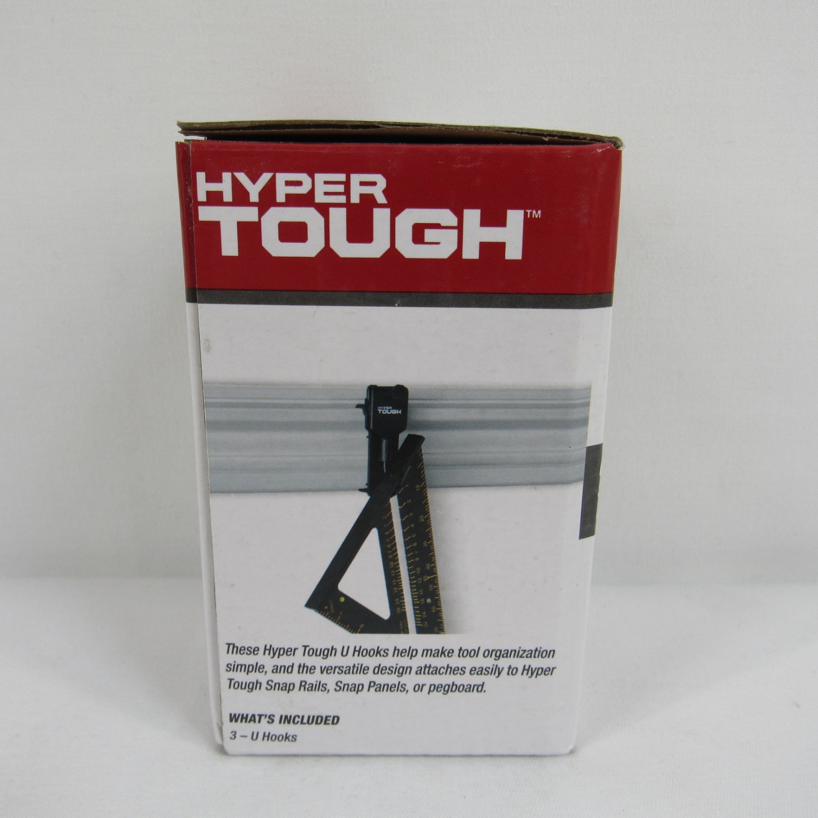 Hyper Tough U Hooks 3 Pack Tool Organizing Compatible Snap Panel Pegboard