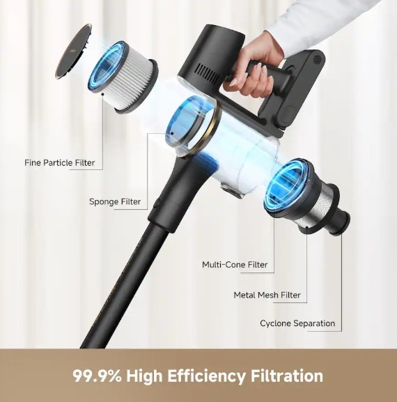 Dreame – CleanX W15 Cordless Stick Vacuum, 150AW Strong Suction