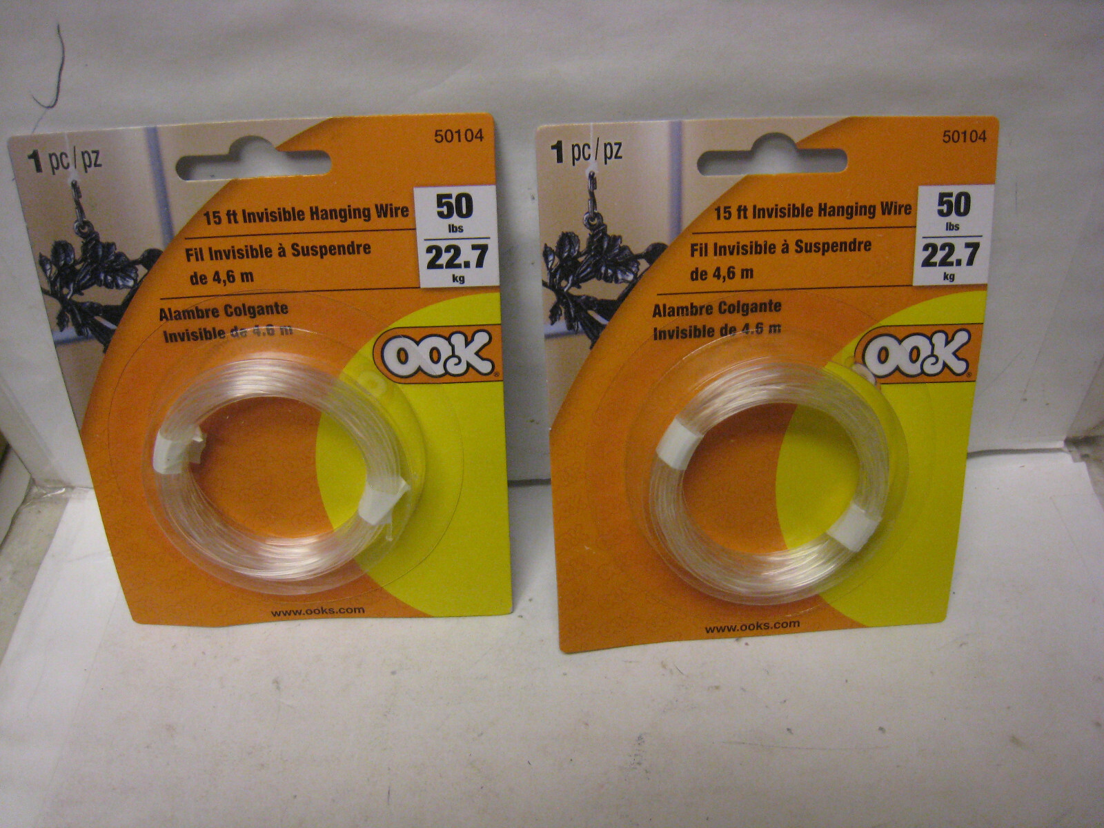 2 Yes 2 –50104 Invisible Picture Hanging Wire, 50-Lb.,Rating 15-Ft. Roll