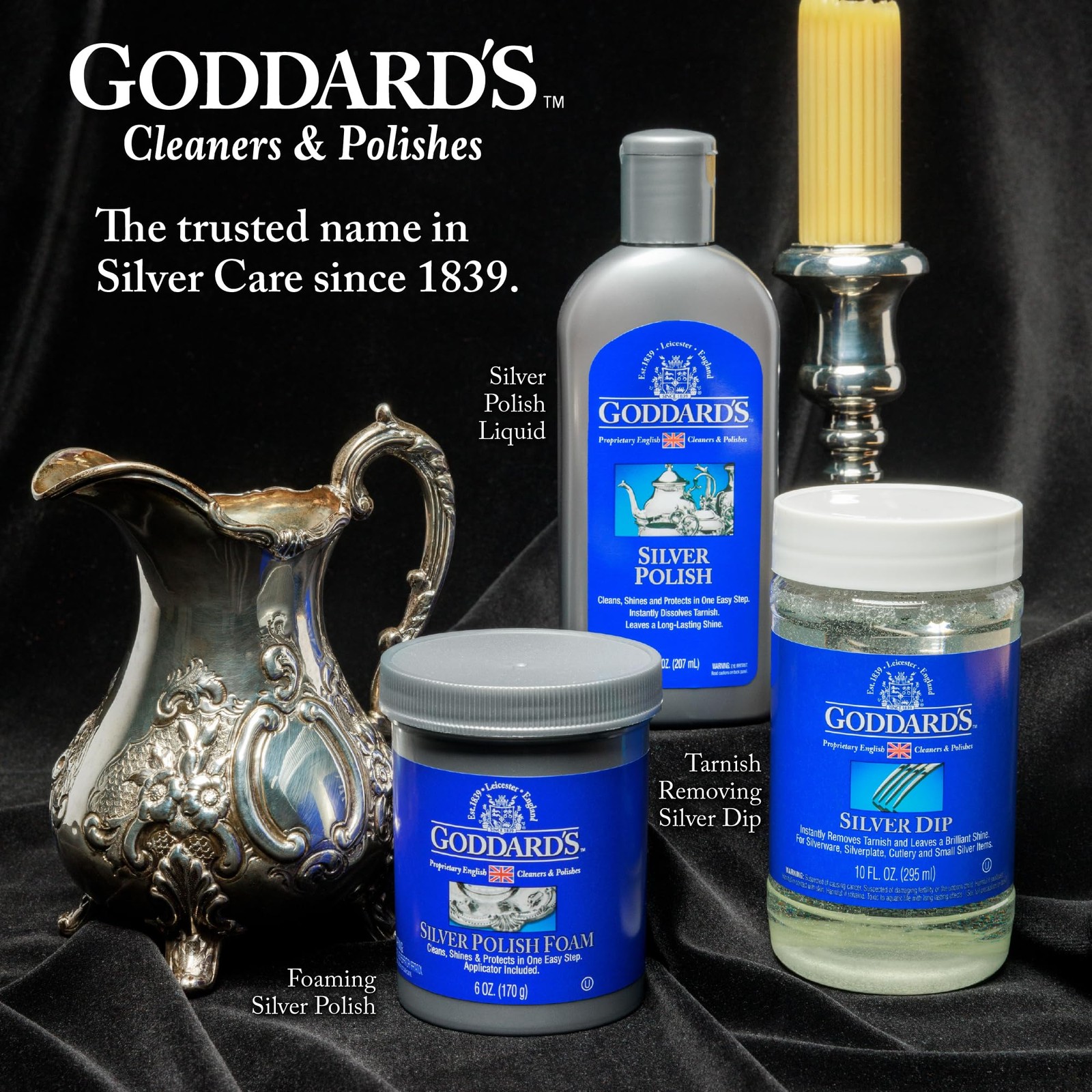 Goddard’s Silver Polish Liquid, Silver Cleaner & Tarnish Remover, 7 oz | Restore