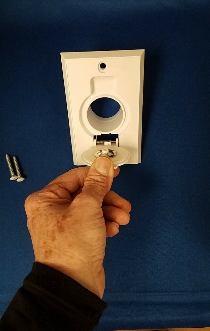 Central Vacuum Inlet-WHITE-Vac Hose WALL OUTLET VACUUM *FREE SHIP*