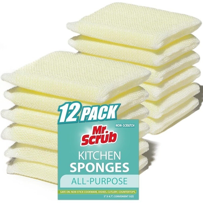 Non Scratch Reusable Foam Scrubbers Cleaning Sponges Kitchen Home Surface New